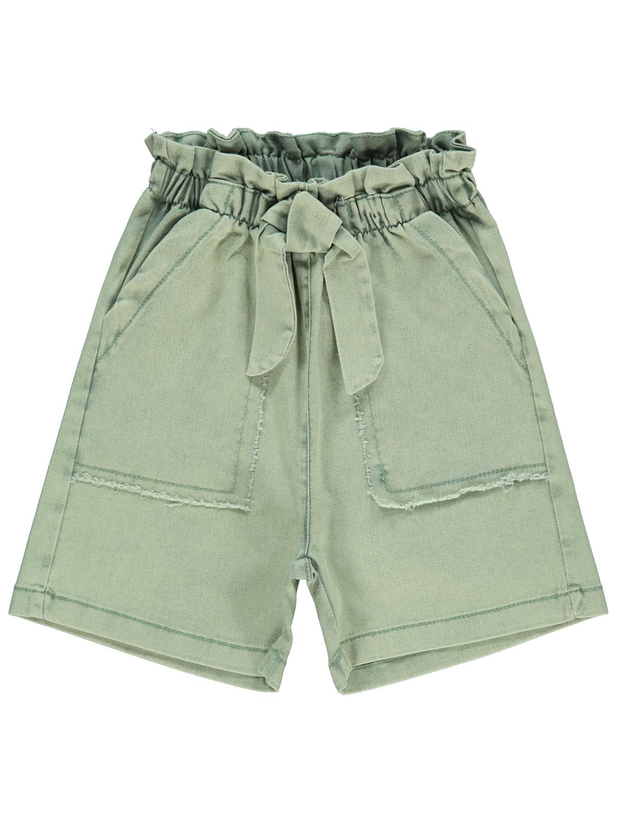 Civil Girls Büyük Cepli 6-9 Yaş Şort - Yeşil