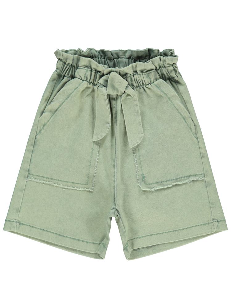 Civil Girls Büyük Cepli 6-9 Yaş Şort - Yeşil