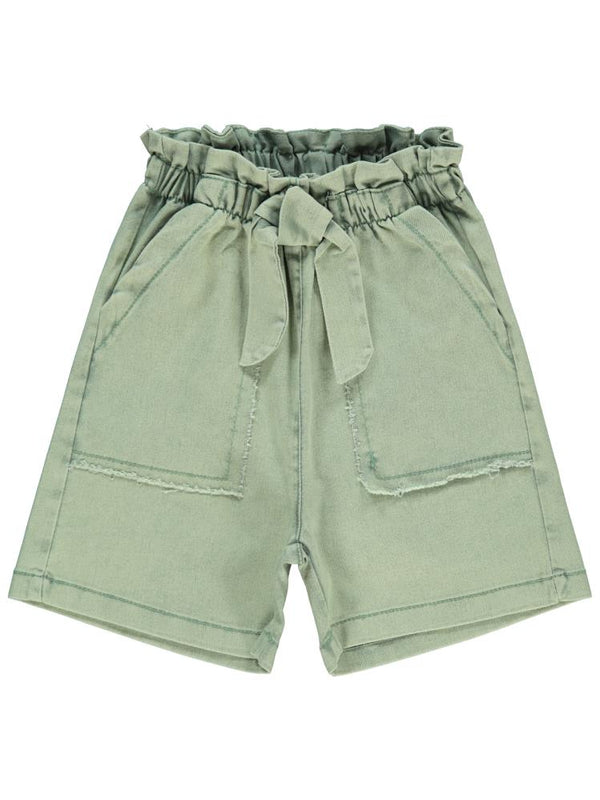 Civil Girls Büyük Cepli 6-9 Yaş Şort - Yeşil