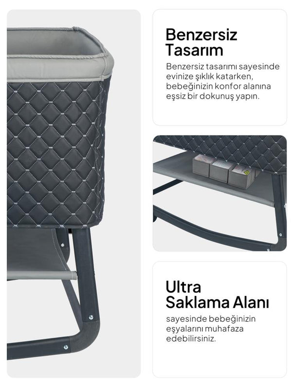 Kujju Harmony Lüks Pedli Ana Dizi - Gri