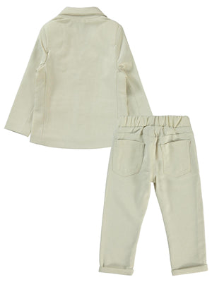 Concept Papyonlu Ceketli 4'lü 2-5 Yaş Takım - Bej