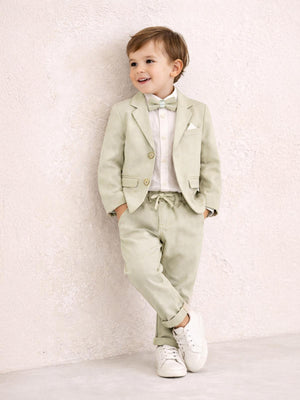 Concept Papyonlu Ceketli 4'lü 2-5 Yaş Takım - Bej