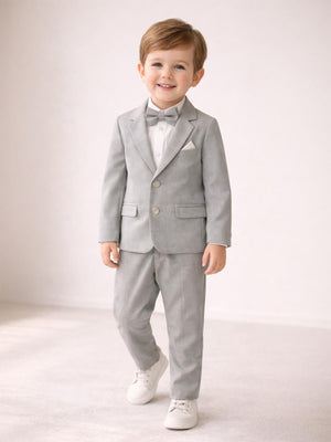 Concept Papyonlu Ceketli 4'lü 2-5 Yaş Takım - Gri