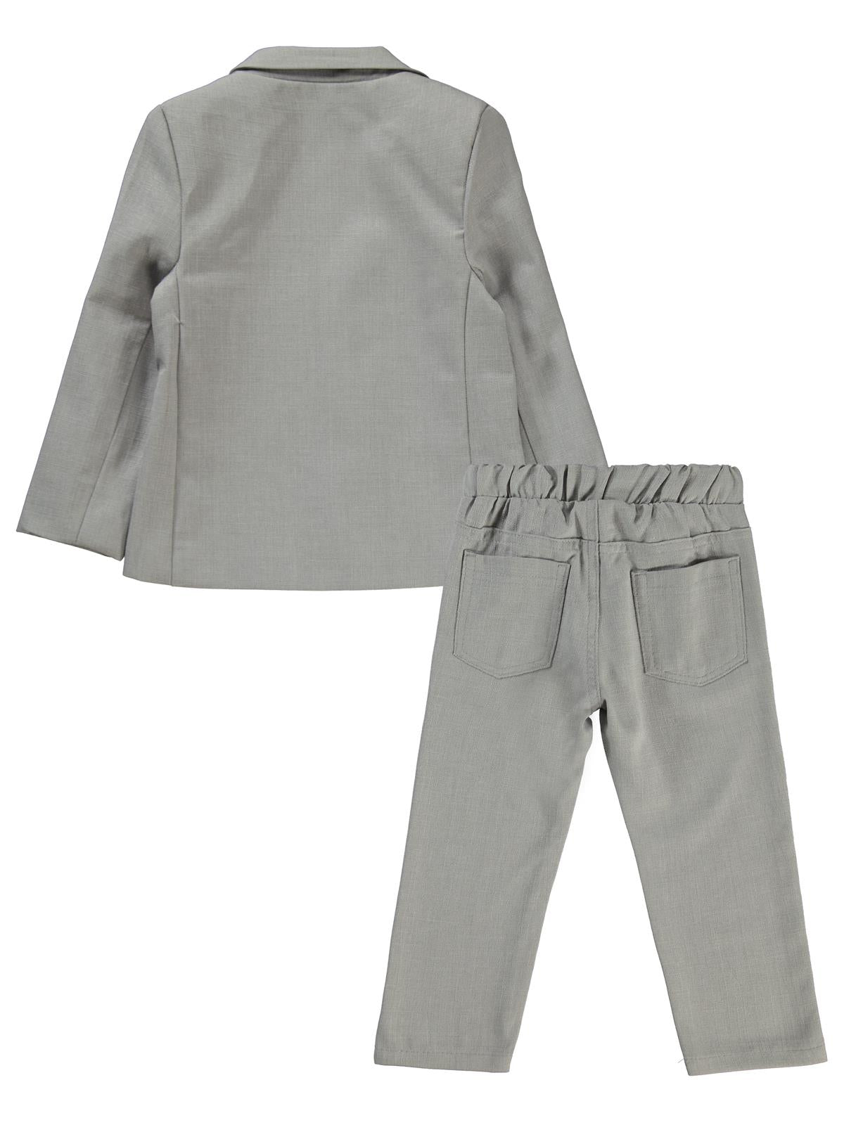 Concept Papyonlu Ceketli 4'lü 2-5 Yaş Takım - Gri