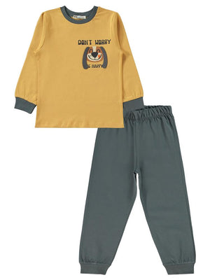 Civil Boys Köpek Baskılı 2-5 Yaş Pijama Takımı - Mavi