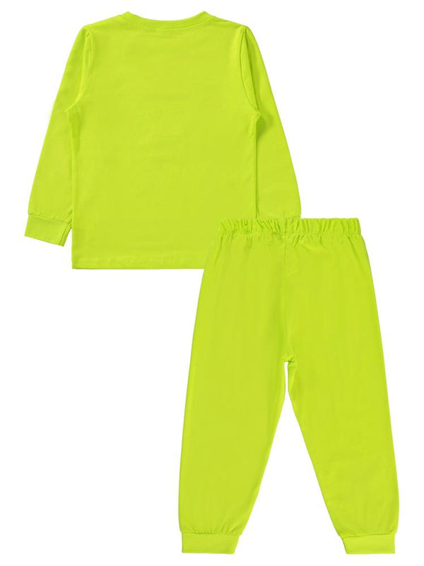 Civil Boys Robot Baskılı 2-5 Yaş Pijama Takımı - Sarı