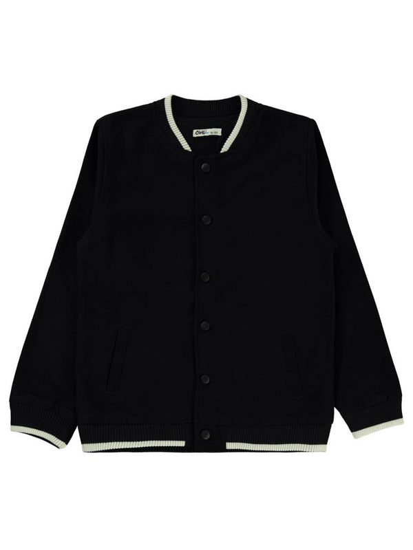 Civil Boys Kolej Ribanalı 10-13 Yaş Ceket - Siyah