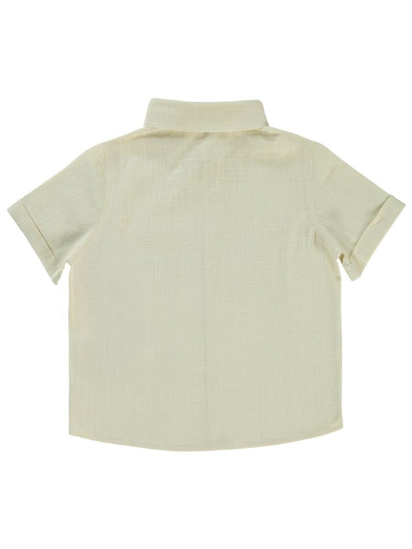 Civil Boys Yelken Nakışlı 2-5 Yaş Gömlek - Fil Dişi