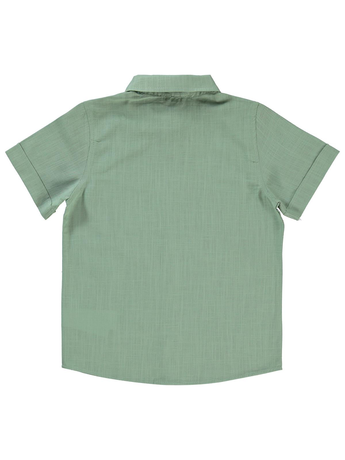 Civil Boys Yelken Nakışlı 6-9 Yaş Gömlek - Haki