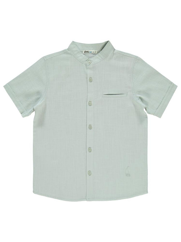 Civil Boys Yelken Nakışlı 6-9 Yaş Gömlek - Gri