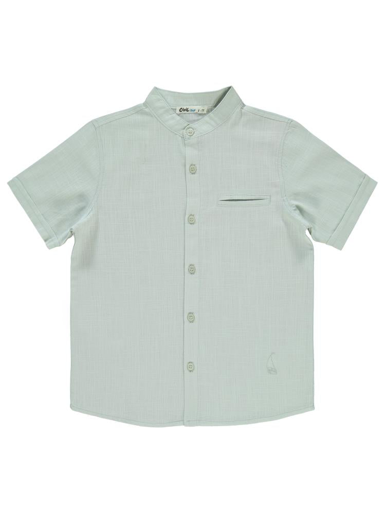 Civil Boys Yelken Nakışlı 6-9 Yaş Gömlek - Gri