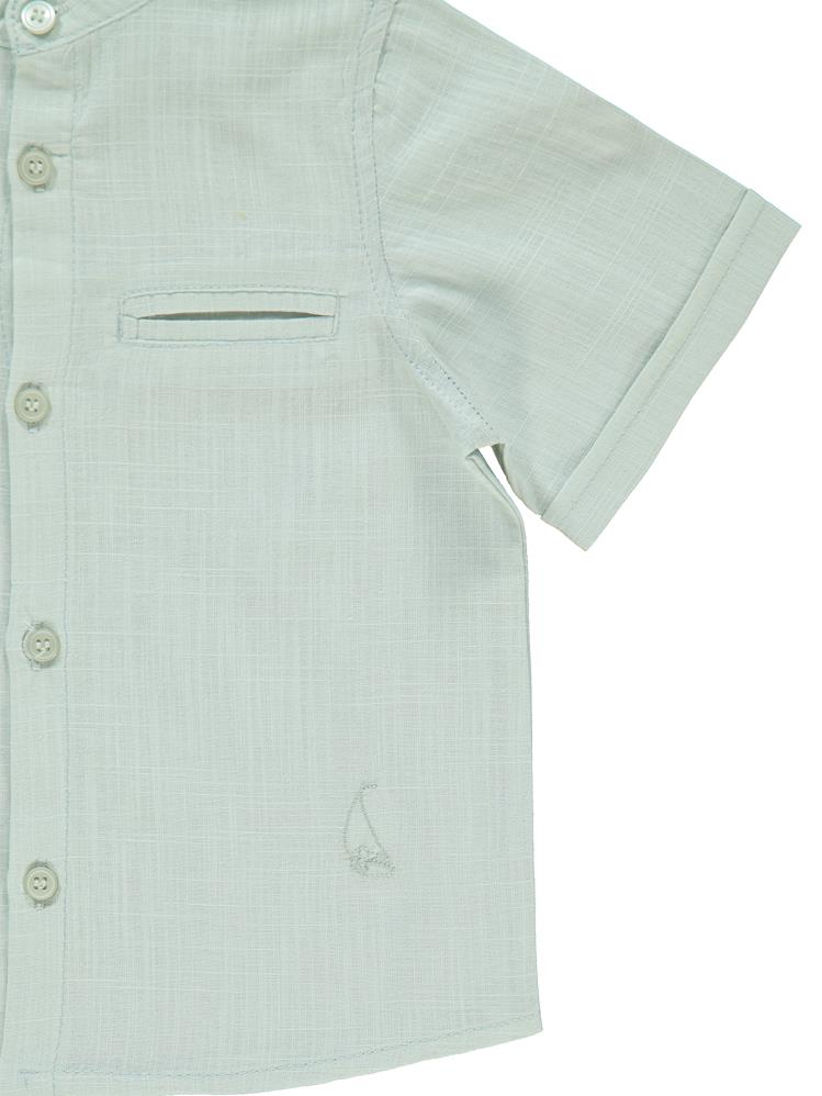 Civil Boys Yelken Nakışlı 2-5 Yaş Gömlek - Gri