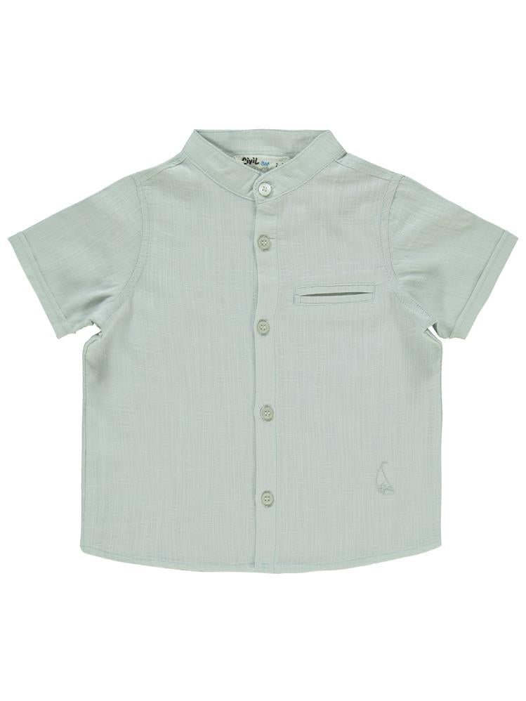 Civil Boys Yelken Nakışlı 2-5 Yaş Gömlek - Gri