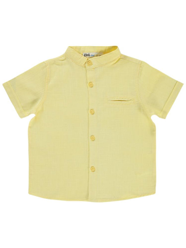Civil Boys Yelken Nakışlı 2-5 Yaş Gömlek - Sarı