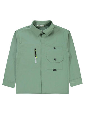 Civil Boys Kat kat cepli 10-13 Yaş Gömlek - Haki