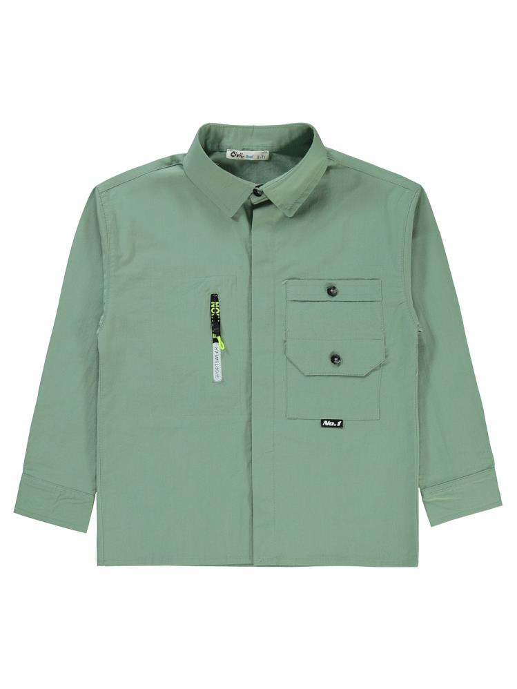 Civil Boys Kat kat cepli 10-13 Yaş Gömlek - Haki