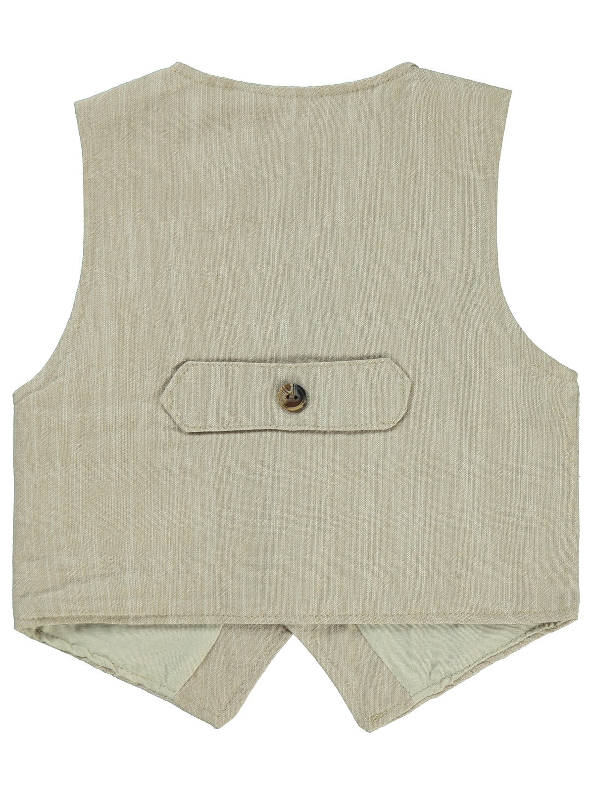 Civil Boys Papyonlu Yelekli 2-5 Yaş Gömlek - Bej