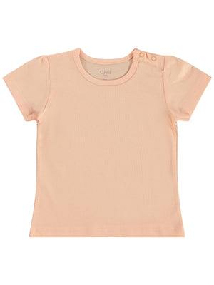 Civil Baby Kız Bebek Tişört 6-18 Ay - Pudra