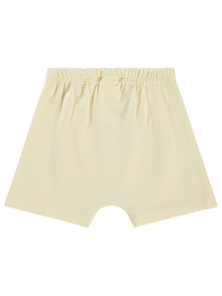 Civil Baby Ayı Surat Nakış Cepli 6-18 Ay Erkek Şort - Bej