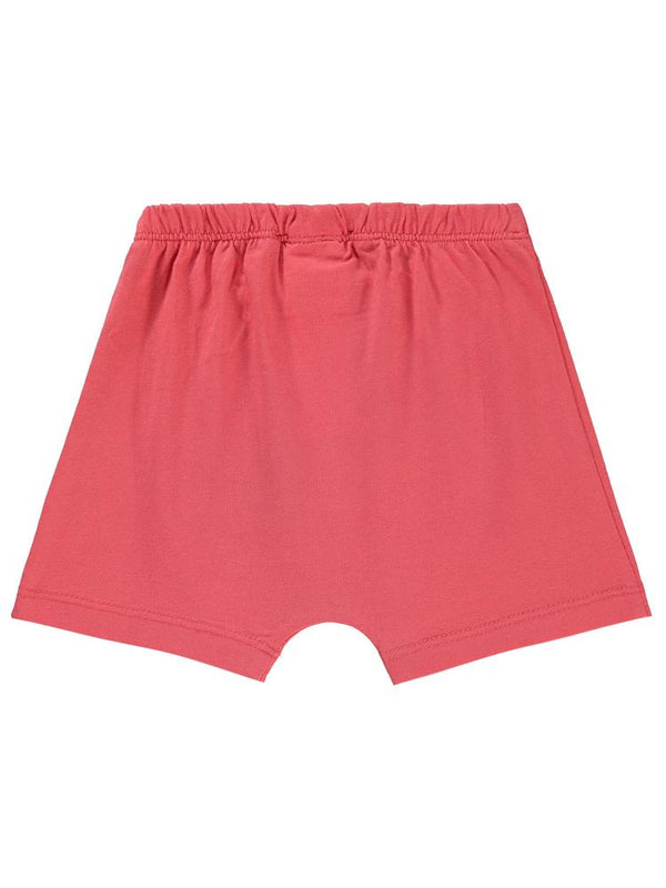 Civil Baby Ayı Surat Nakış Cepli 6-18 Ay Erkek Şort - Kırmızı