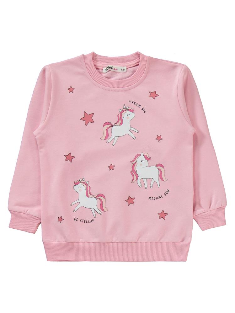 Civil Girls 2-5 Yaş Eşofman Takımı - Pembe