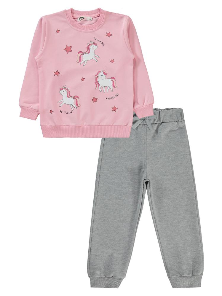 Civil Girls 2-5 Yaş Eşofman Takımı - Pembe