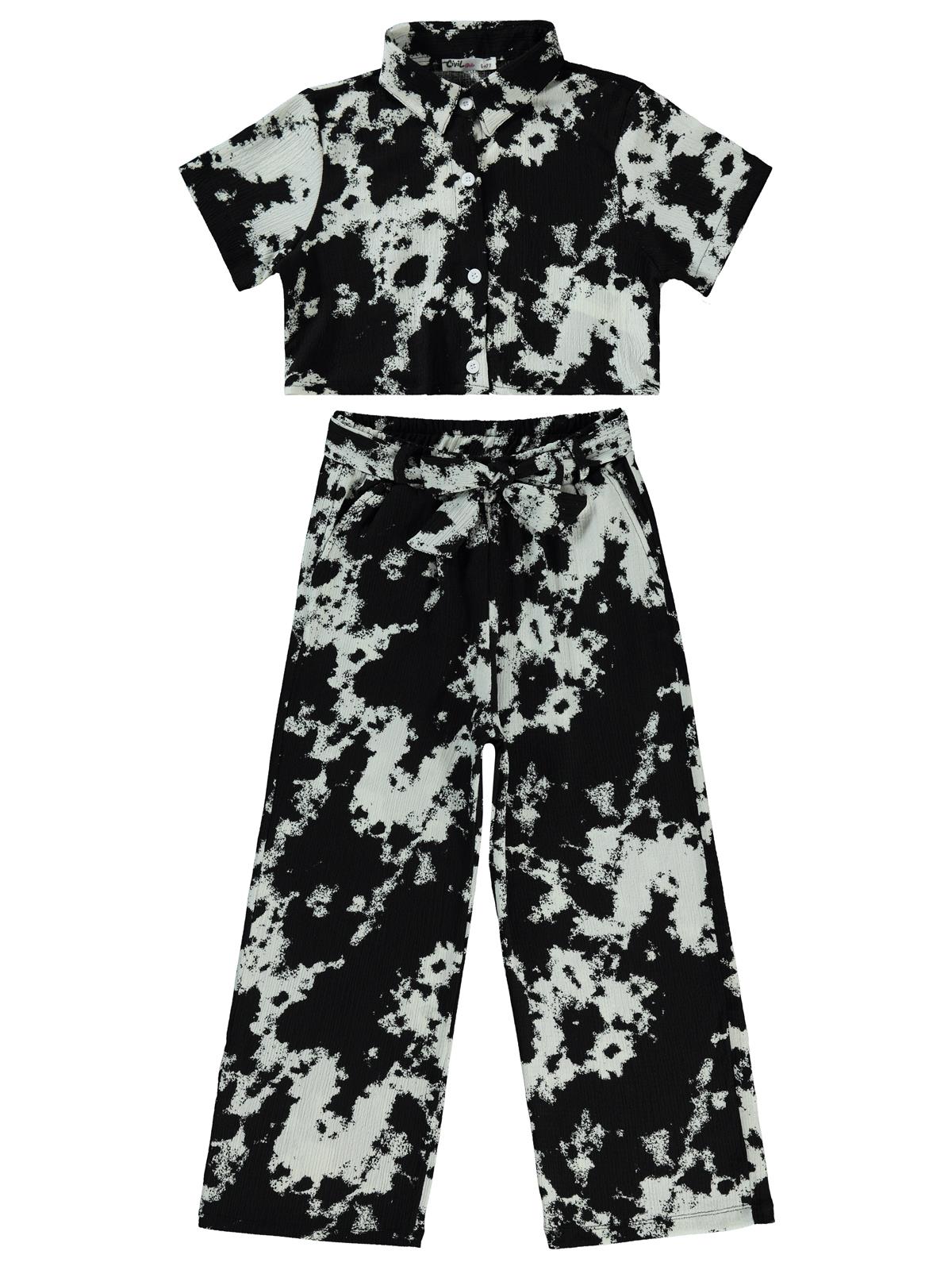 Civil Girls Batik 6-9 Yaş Takım - Siyah