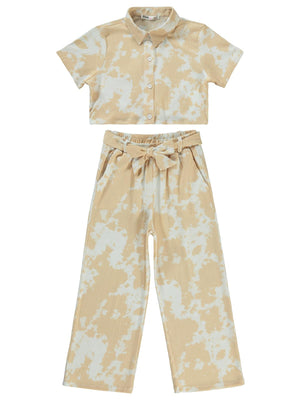 Civil Girls Batik 10-13 Yaş Takım - Bej
