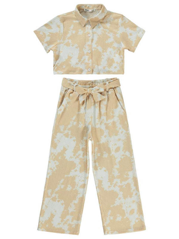 Civil Girls Batik 10-13 Yaş Takım - Bej