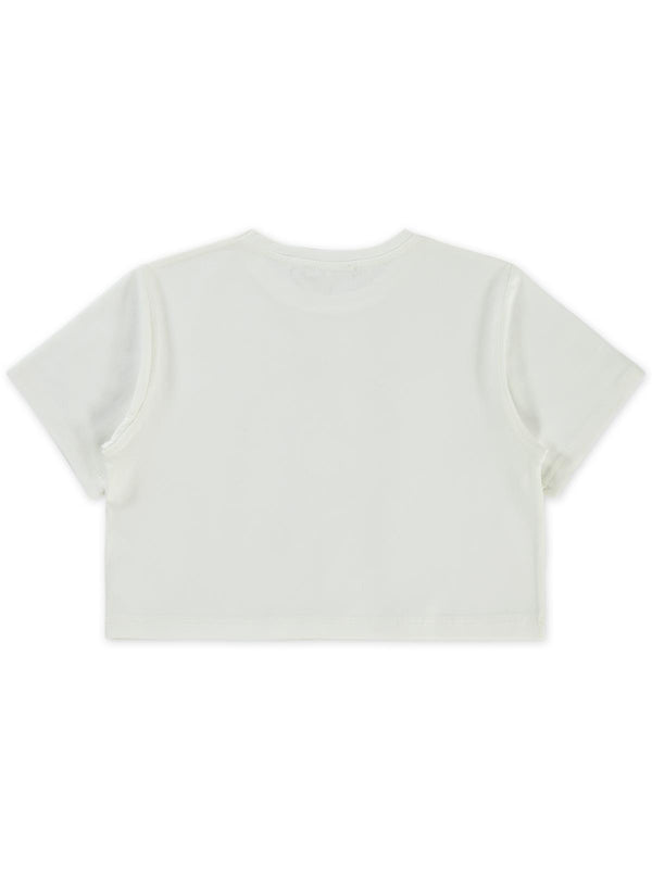 Civil Girls Flamingo Baskılı 10-13 Yaş Tişört - Ekru