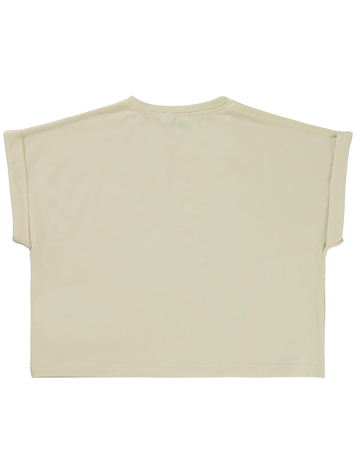 Civil Girls Summer Baskılı 10-13 Yaş Tişört - Bej