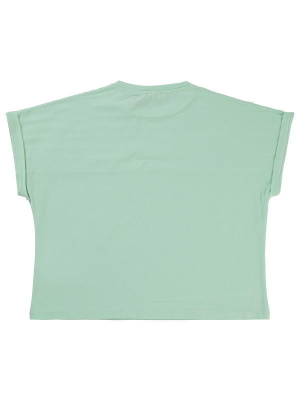 Civil Girls Jakar Desen 10-13 Yaş Tişört - Yeşil