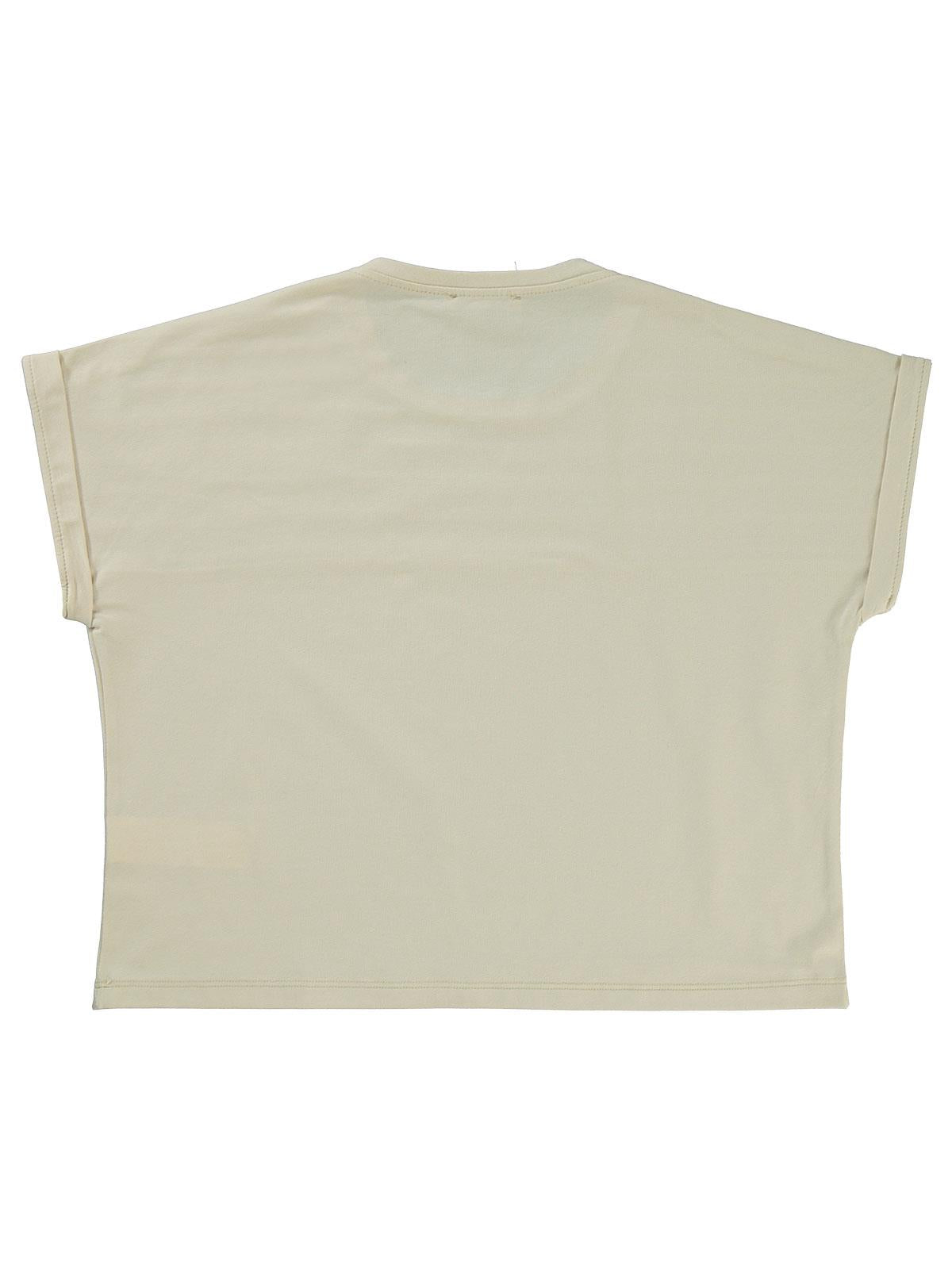 Civil Girls Jakar Desen 10-13 Yaş Tişört - Bej