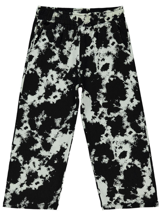 Civil Girls Batik 6-9 Yaş Pantolon - Siyah