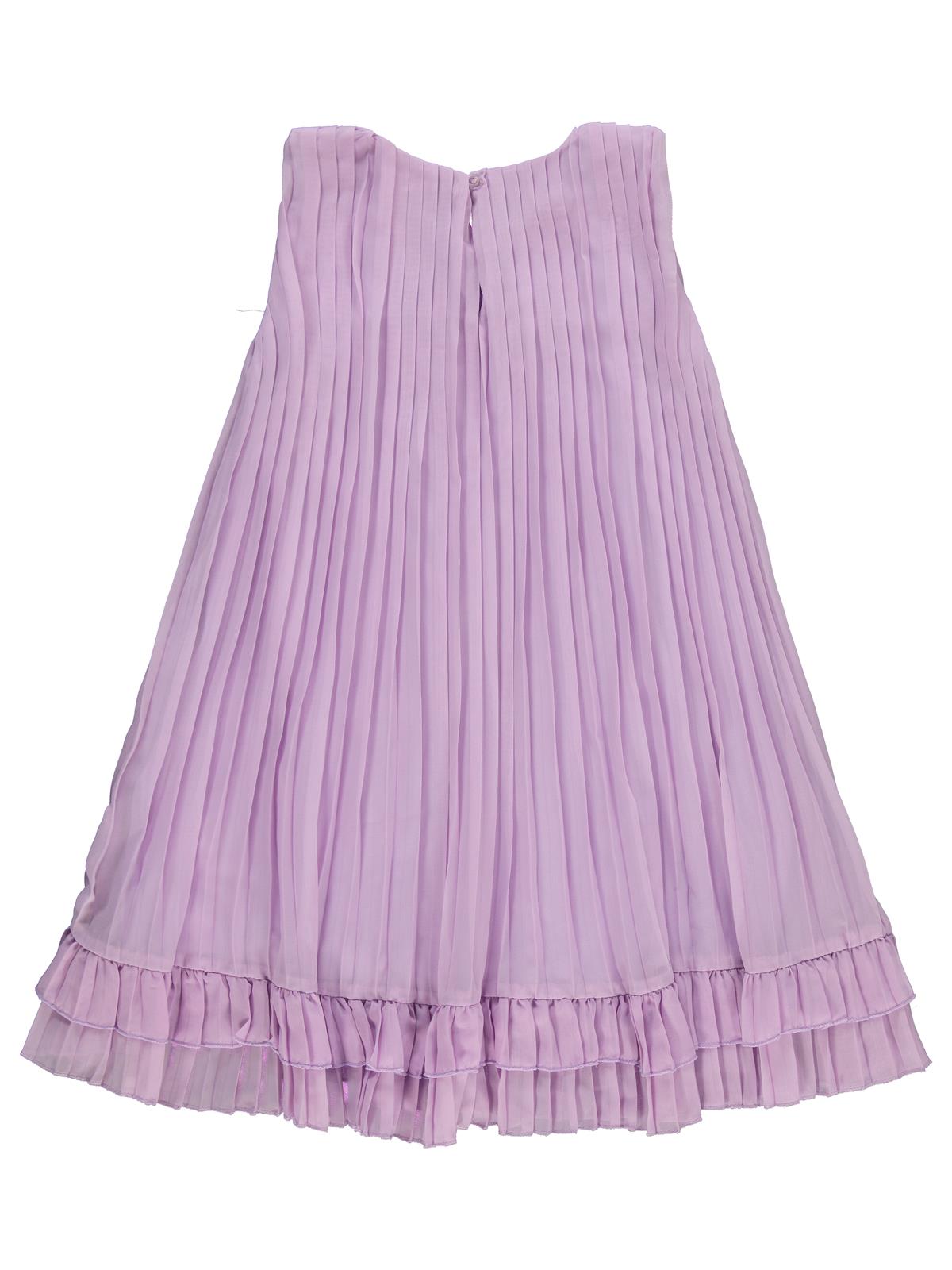 Civil Girls Piliseli 6-9 Yaş Elbise - Lila