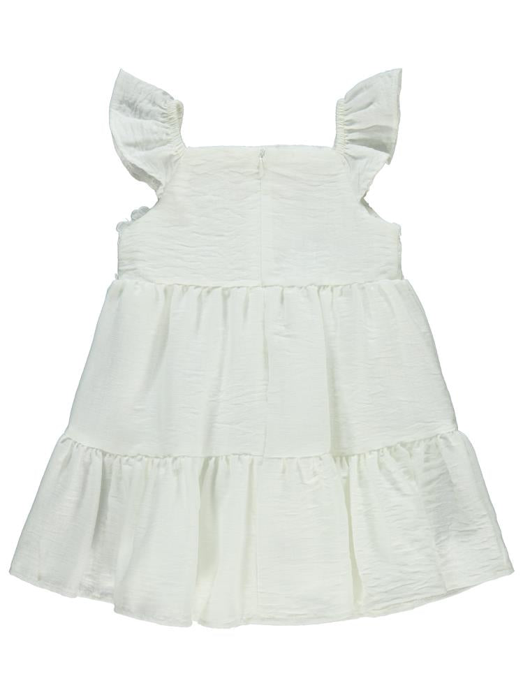 Civil Girls Roba Brode 2-5 Yaş Elbise - Ekru