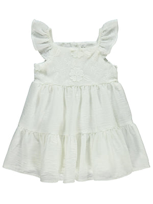 Civil Girls Roba Brode 2-5 Yaş Elbise - Ekru