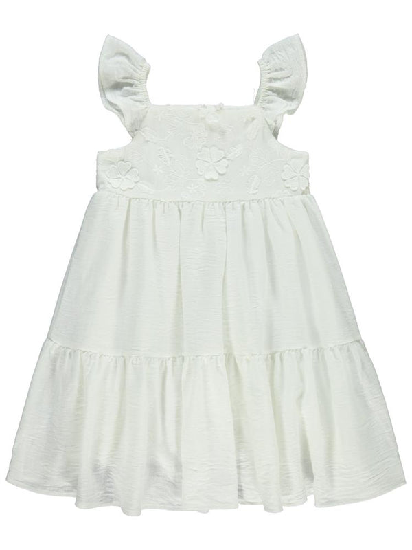 Civil Girls Roba Brode 6-9 Yaş Elbise - Ekru