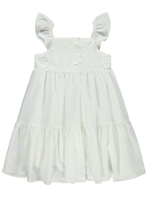 Civil Girls Roba Brode 6-9 Yaş Elbise - Ekru