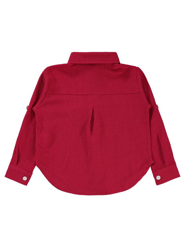 Civil Girls Bürümcük 2-5 Yaş Gömlek - Fusya