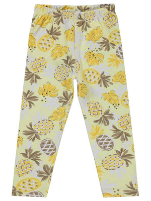 Civil Girls Ananas Baskılı 2-5 Yaş Tayt - Sarı