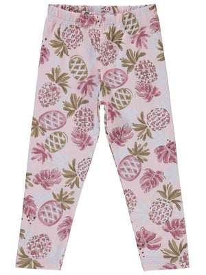 Civil Girls Ananas Baskılı 2-5 Yaş Tayt - Pembe