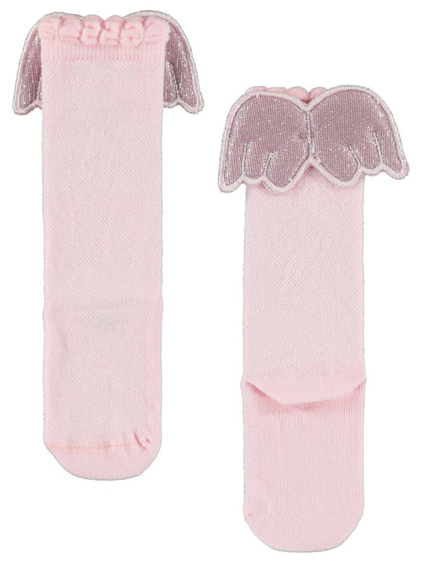 Civil Girls Melek Kanatlı 3-11 Yaş Kız Çocuk Dizaltı Çorap - Pembe