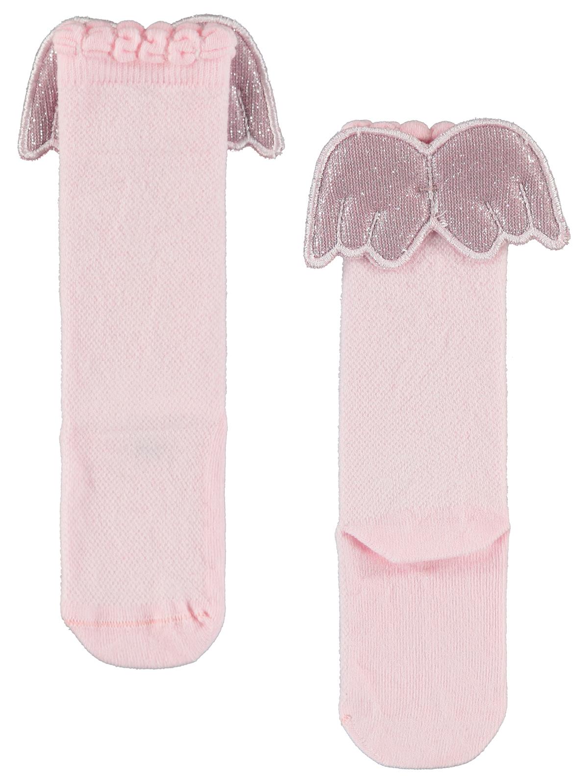 Civil Girls Melek Kanatlı 3-11 Yaş Kız Çocuk Dizaltı Çorap - Pembe