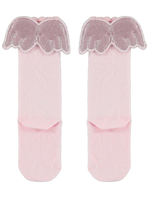 Civil Girls Melek Kanatlı 3-11 Yaş Kız Çocuk Dizaltı Çorap - Pembe