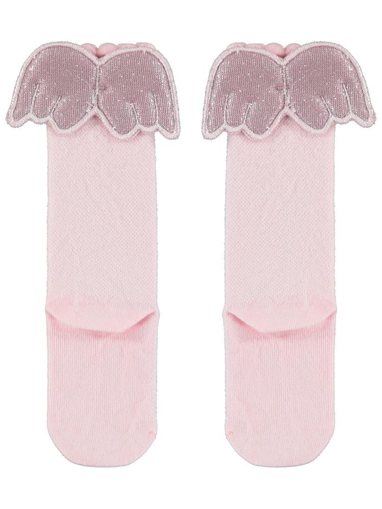 Civil Girls Melek Kanatlı 3-11 Yaş Kız Çocuk Dizaltı Çorap - Pembe