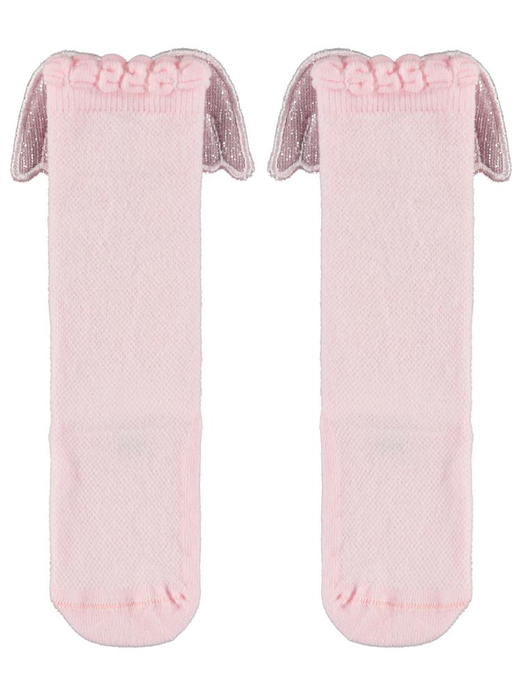 Civil Girls Melek Kanatlı 3-11 Yaş Kız Çocuk Dizaltı Çorap - Pembe
