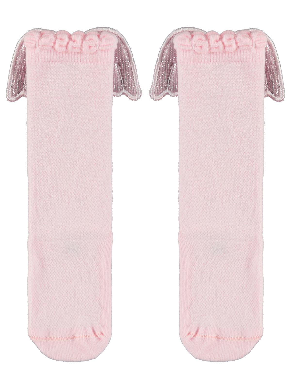 Civil Girls Melek Kanatlı 3-11 Yaş Kız Çocuk Dizaltı Çorap - Pembe