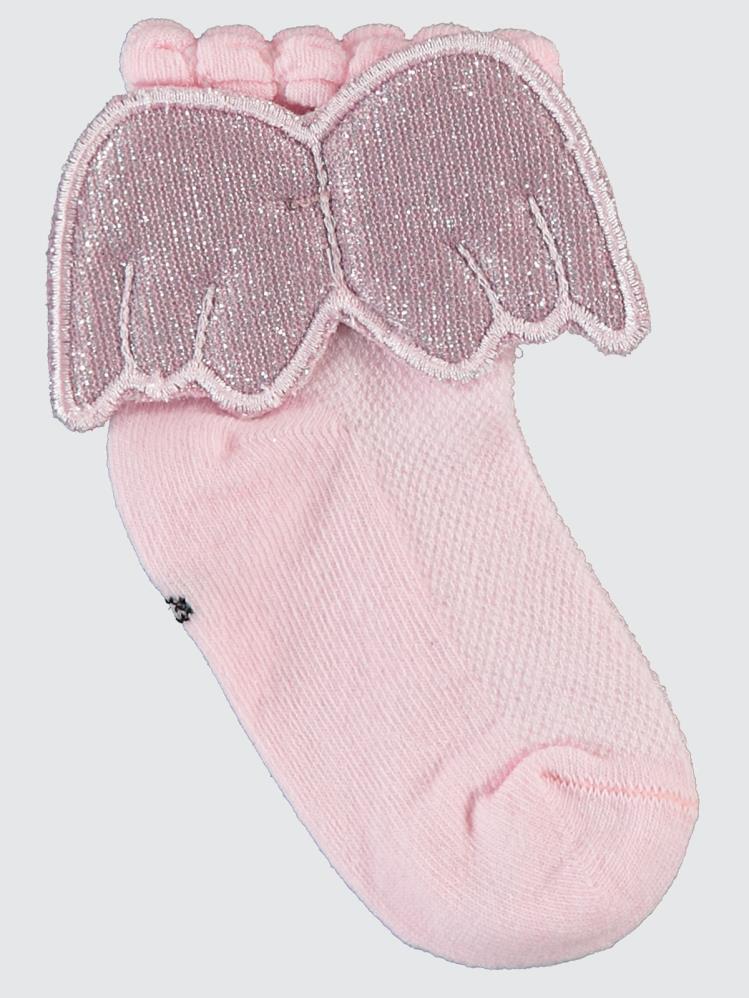 Civil Girls Melek Kanatlı 3-11 Yaş Kız Çocuk Soket Çorap - Pembe