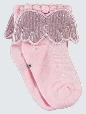 Civil Girls Melek Kanatlı 3-11 Yaş Kız Çocuk Soket Çorap - Pembe